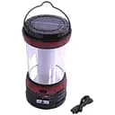 Кемпинговый фонарь лампа аккумуляторная Yajia YJ-5835DT с солнечной встроенной панелью с функцией USB красный