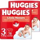 Набір підгузків Huggies Little Movers 3 (4-9 кг) 156 шт. (2 п. по 78 шт.)