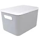 Комплект S: ящик для хранения МВМ My Home FH-11 и крышка FH-15 сірий (FH-11/FH-15 GRAY)