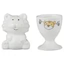 Набор Lefard подставка для яйца и солонка Тигруля белый (359-314)