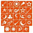 Набор трафаретов для био-тату «H – космос» h-simple_24_1