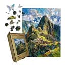 Дерев'яний фігурний пазл Мачу-Пікчу, А1, Дерев'яна коробка 500+ елементів
