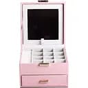 Органайзер для прикрас Yiwu з накидним замком 16x16x12 см рожевий HP-5-2P
