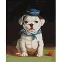 Алмазна мозаїка Brushme Бульдог Lucia Heffernan на підрамнику 40x50 см (DBS1205)