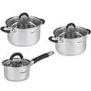 Набір посуду Ardesto Gemini Salerno 6 предметів нержавіюча сталь/силікон (AR1906S)