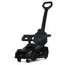 Детская каталка-толокар 2 в 1 M 5106-2 черный, с родителькой ручкой