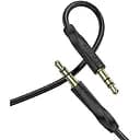 Кабель адаптер аудіо 3.5 - 3.5 мм Borofone BL16 чорний