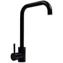 Смеситель кухонный Platinum NS02B (3008B-NA) поворотный однорычажный из нержавеющей стали черный металлик