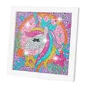 Алмазная мозаика для детей Единорог A5501B рамка 17,5-17,5 см