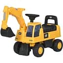 Каталка-толокар M 6022-6 Экскаватор с музыкой, желтый, детская игрушка для малышей от 1 года