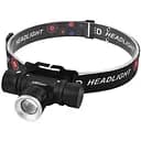 Налобный фонарь аккумуляторный WD RB-128 универсальный мощный яркий для рыбалки Zoom Черный