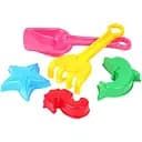 Игрушка набор Лопатка+ грабельки ТехноК 2254TXK с пасочками Розовый