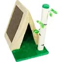 Когтеточка Lucky Pet Домик сизалевый Шалаш, бежевая