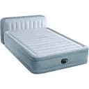Надувний велюровий матрац Intex 64450, 152x203x46 см, двоспальний, з вбудованим електронасосом