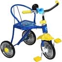 Дитячий триколісний велосипед LH-701-2С Bambi з регулюванням сидіння та керма гумові колеса клаксон