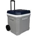 Ізотермічний контейнер на колесах Igloo MaxCold Latitude 62 Roller 56 л сірий з синім (34696)