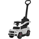 Каталка-толокар M 5795AL-1 с музыкой, светом, Bluetooth и кожаным сиденьем, белая