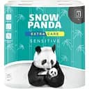 Трехслойная туалетная бумага Сніжна Панда Extra Care Sensitive, 8 рулонов