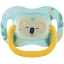 Силиконовая симметричная пустышка Canpol babies Exotic Коала, бирюзовый с желтым, 0-6 мес. (34/920_koal)