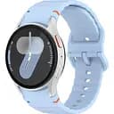 Силіконовий ремінець BeCover Ribbed Tape для Samsung Galaxy Watch (20 mm) 3 41 mm/4 40mm-44mm/5 40-44mm/6 40-44mm/7 40-44mm Lite Blue (712044)