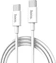 Кабель Hoco X23 Type-C to Type-C Skilled 1 м 3A білий