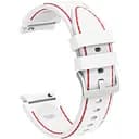 Браслет RLine для Samsung Galaxy Watch 4 - біло-червоний ширина кріплення 20мм силікон Watchbands (W44-1WB82987047)
