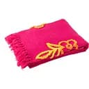 Плед J-Line з ручною вишивкою 130х180 см рожевий (51884)