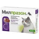 Пігулки проти гельмінтів для котів KRKA Мілпразон зі смаком м'яса 2-8 кг 4 шт.