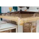 Силіконова скатертина з золотим мереживом 7 см 320х160 см