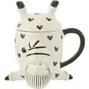 Чашка рождественская J-line Санта с крышкой 300 мл (356891)