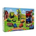 Ферма Синий трактор, погрузчик, 2 трактора, грузовик, 32x8x21.5 см