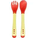 Набір дитячих столових приладів Mega Zayka Хамелеон ложка та виделка MGZ-0104 (Yellow)