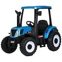 Електромобіль дитячий Трактор M 4643EBLR-4 24V 2x12V10AH EVA TF шкіра синій