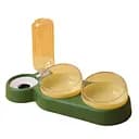 Подвійна миска для тварин Semi Animal Bowl Green з автоматичною напувалкою 500 мл