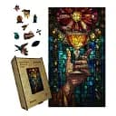 Деревянный фигурный пазл Бокал, А1, Картонная коробка 500+ элементов