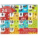Мега-пазл Melissa&Doug Числа/Ферма, 24 елементи (MD31002)