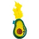 Игрушка для кошек Barksi Авокадо с колокольчиком и перьями 12х9 см