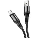 Кабель Hoco X50 Excellent charging data cable for Lightning Чорний