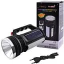 Фонарь-прожектор Yajia YJ-2836T с солнечной панелью мощный, светодиодный, аккумуляторный