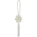 Ялинкова прикраса J-line підвіска у формі квітки скляна 22 см (6918)