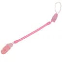 Цепочка для пустышки Baby Team Спираль (3335_рожевий)