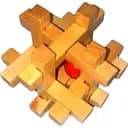 Дерев'яна головоломка 7.5х7.5х7.5 см