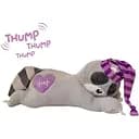 Іграшка для собак Croci Heart Beat Єнот для собак які страждають боязню розлуки інтерактивна плюшева 37 см