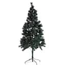 Новогодняя искусственная елка 210 см C 64105, разборная, украшенная глиттером, зеленая