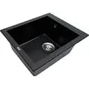 Кам'яна мийка Ventolux Amore Black Quartz 500x410x190 мм