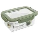 Контейнер Herevin Container-Green-Peach герметична кришка 1 л (161425-100)