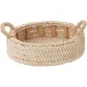 Піднос J-line з ротанга і бамбука круглий діаметр 38 см Бельгія (46350)