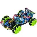 Машина на радіокеруванні 555-712 A-01, 4х4, підсвічування, 360°, роликові колеса, акумулятор 3.7V, пульт 2.4G, синій