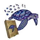 Деревянный фигурный пазл Морская Черепаха, А5, Картонная коробка 35 элементов