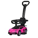 Каталка-толокар Bambi Lamborghini з музикою та світлом розовий